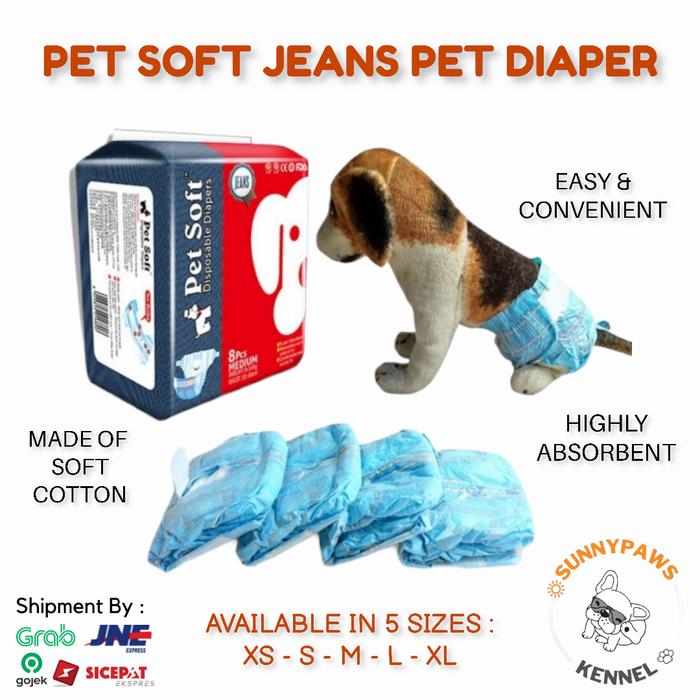 Gambar ECER Pet Soft Diaper Popok Anjing Betina Pampers Loop Mens Anti Kawin - XS dari SunnyPaws undefined Tokopedia