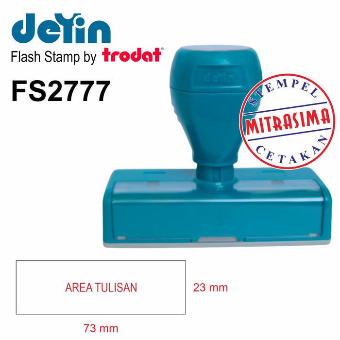 Gambar Stempel Deyin FS2777 ( Stempel Flash by Trodat ) - Dengan tulisan dari Mitrasima Stamp undefined Tokopedia
