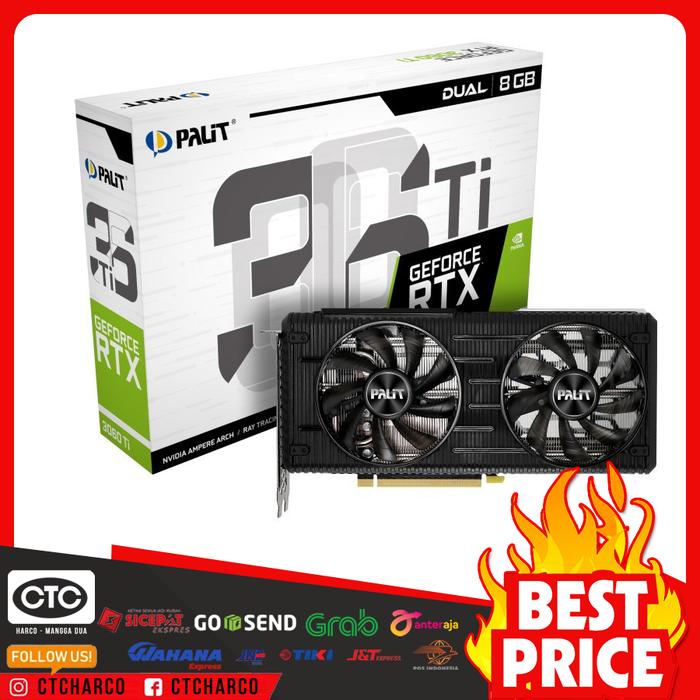 【訳あり】Palit GeForce RTX3060Ti 8GB DUAL OC 中古】Palit GeForce RTX 3060 Ti Dual OC 8GB LHR（NE6306TS19P2