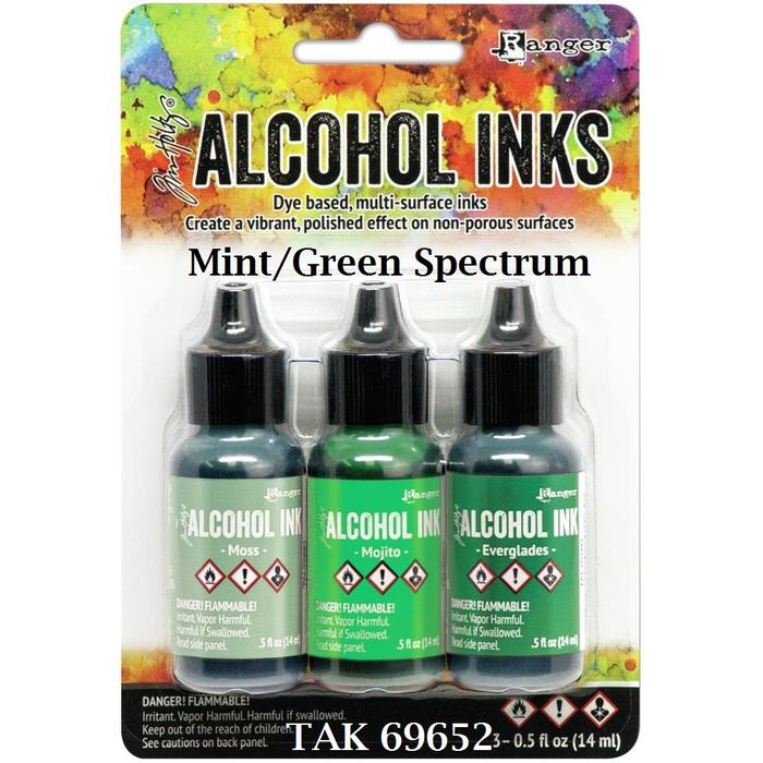 Gambar Pewarna Resin Tim Holtz Alcohol Ink Kit 8/Pkg - Mint Green dari Decoupage undefined Tokopedia