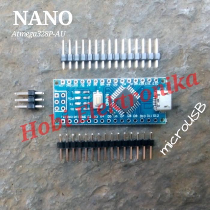 Gambar Nano Atmega328P-AU CH340 microUSB Arduino Clone dari Hobi Elektronika undefined Tokopedia