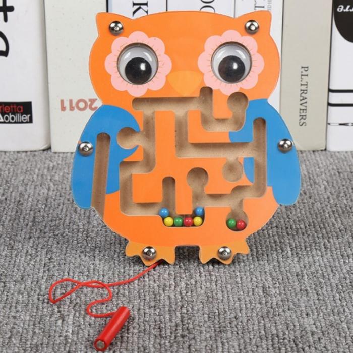 Gambar MAIN MAGNETIC MAZE LABIRIN - MAINAN EDUKASI MONTESSORI ANAK - owl dari mainkayoo undefined Tokopedia