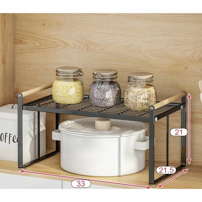 Gambar Rak Organizer Dapur Tempat Penyimpanan Serbaguna - Hitam, Small dari Andromeda Home Store undefined Tokopedia