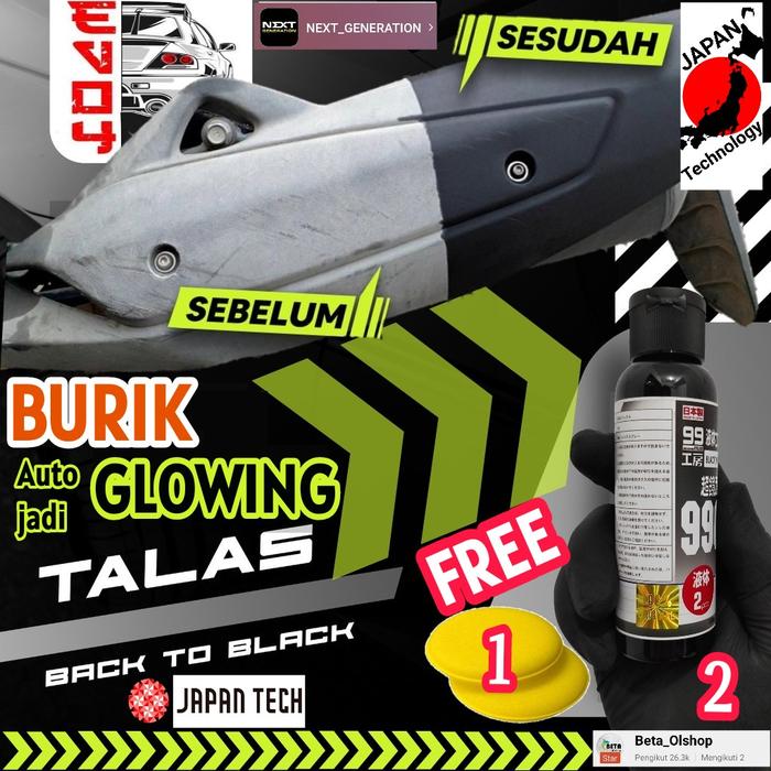 Gambar PENGHITAM 100ML BODY MOTOR MOBIL PERMANENT TRIM RESTORER JAPAN ORIGINA - Black 100ML dari ALLIGATORS OFFICIAL Kota Administrasi Jakarta Selatan Tokopedia