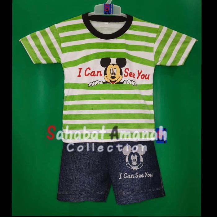 Gambar Setelan anak I CAN SEE YOU / MICK / SALUR / INTIP / LUCU / CUTE / hits - Hijau, L dari Sahabat_Amanah_Collection undefined 4 Tokopedia