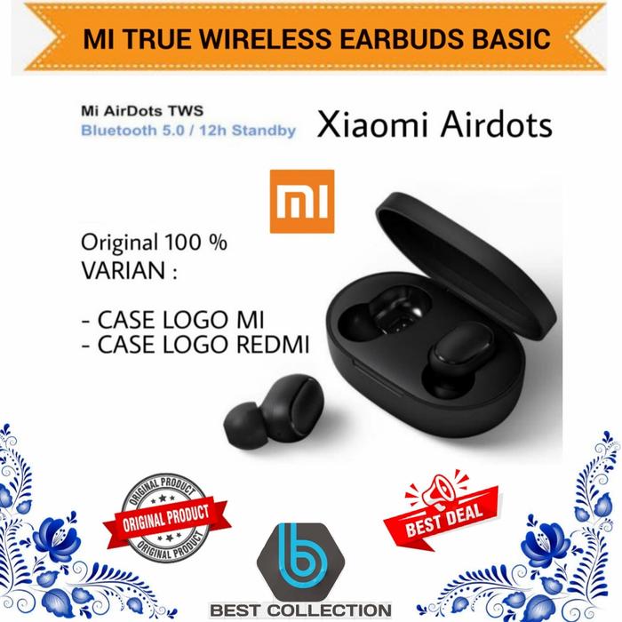 Xiaomi Airdots TWS Bluetooth Earphone Mi Earbud Basic Redmi AirDots  di Bestcollection- Tokopedia