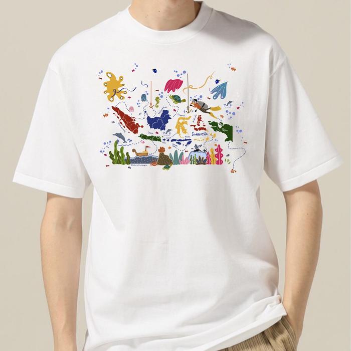 Gambar SANCRAFT - Indonesia Tee Adult - PO - Putih, S dari SANCRAFT ID undefined Tokopedia