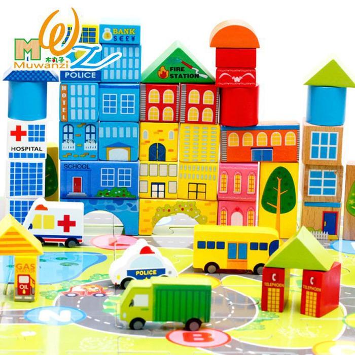 Gambar DIY Rumahan Block susun / Building Block SET mainan anak dari LimitlessStoreToys undefined Tokopedia