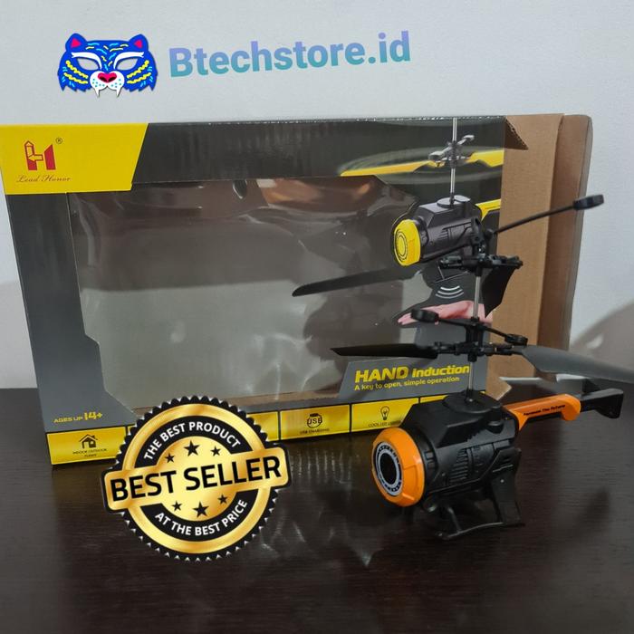 Gambar Mainan RC helikopter sensor tangan ( Hand Induction) - Orange dari Btechstoreid undefined Tokopedia