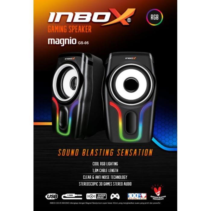 Gambar Speaker USB Gaming Inbox GS-05 RGB dari Kedai Comp undefined Tokopedia