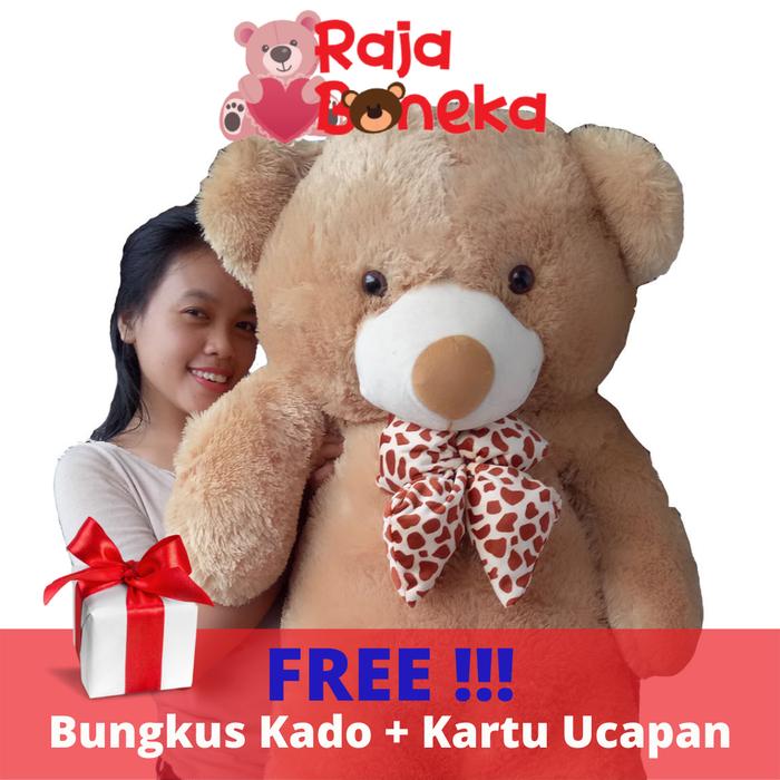 Boneka Beruang Teddy Bear Jumbo 90cm Merah Mocca
