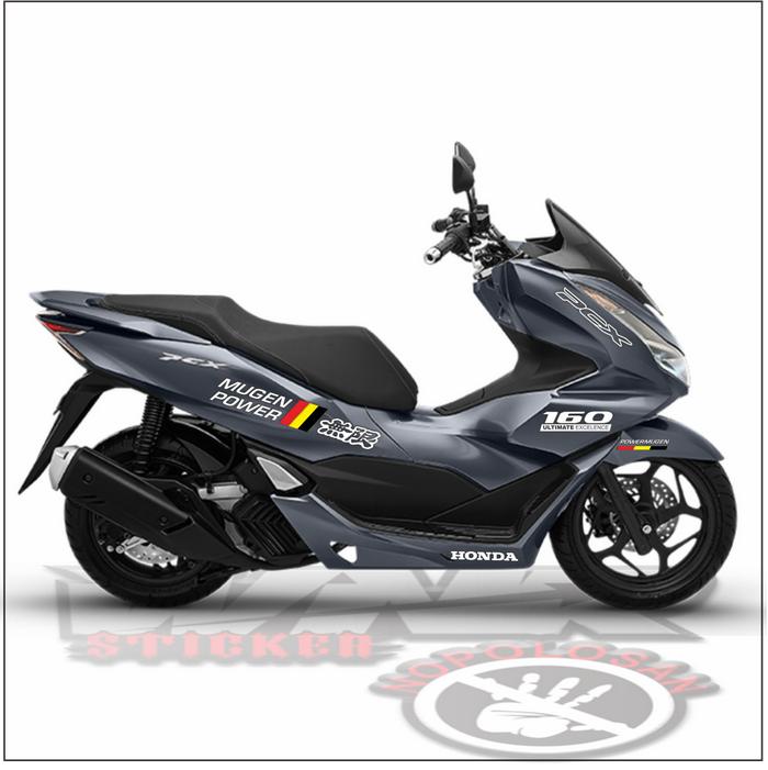 Gambar Sticker cutting decal New pcx 160 mugen power - PCX Biru dari WNR STICKER undefined Tokopedia
