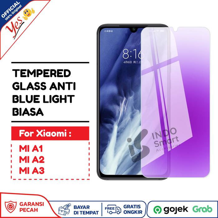 Anti Blue Light Xiaomi Mi A1 A2 A3 Tempered Glass Anti Gores Radiasi MI A1