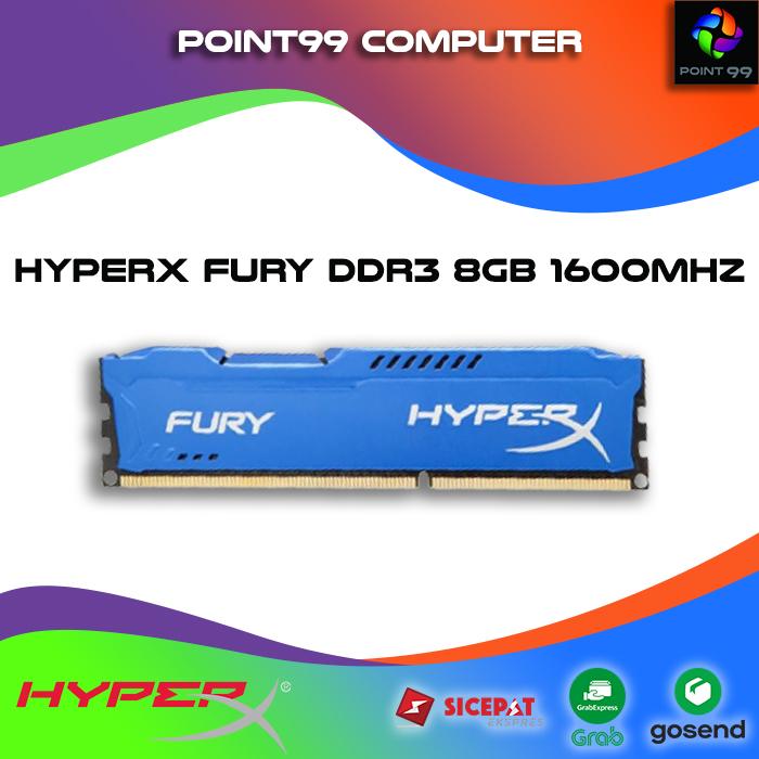 Jual Kingston HyperX Fury DDR3 8GB 1600MHZ PC12800 RAM HYPER