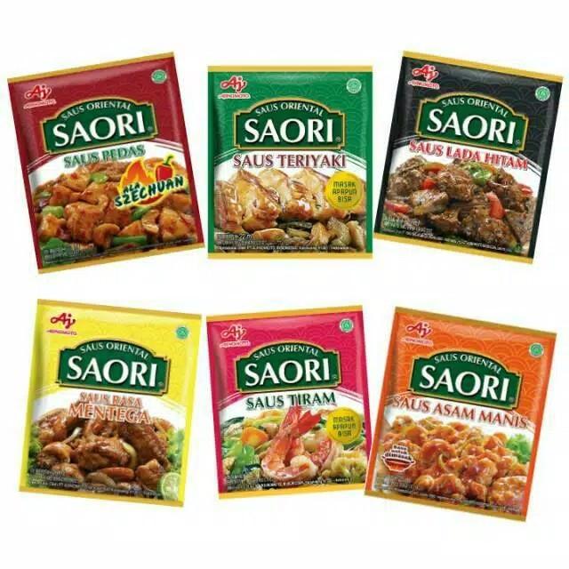 Gambar Saus Oriental Saori Sachet All Varian - 1 Pcs - SAUS PEDAS dari JURAGAN IKAN LAUT undefined Tokopedia