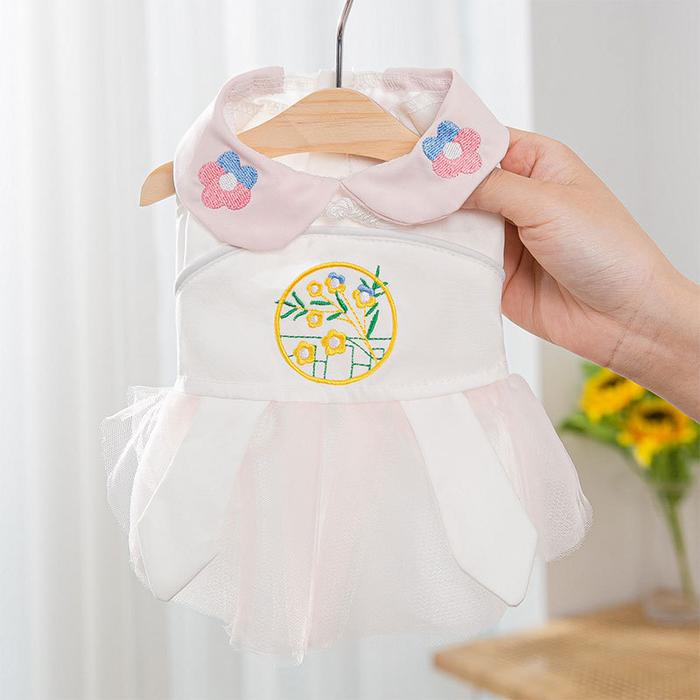 Gambar Baju Kucing Anjing Hanbok / Rok Summer Bunga Floral Dress Pet Clothes - Nara, XL dari Hua Xia Pet Store undefined Tokopedia