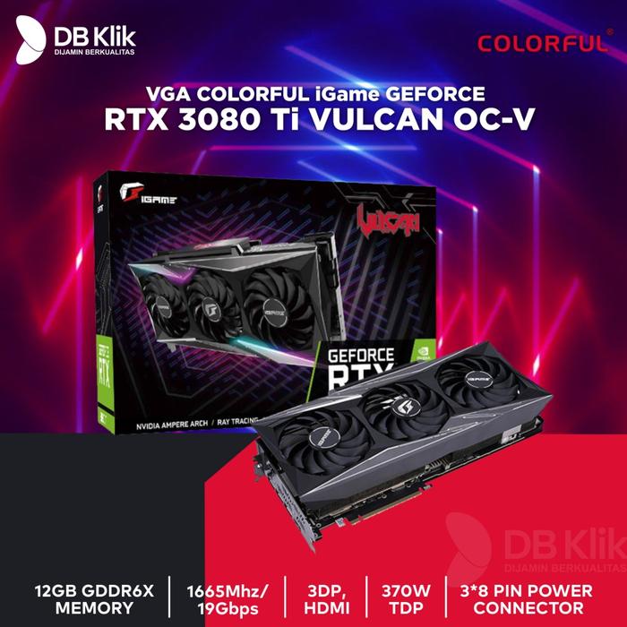 VGA Colorful iGame GeForce RTX 3080 Ti Vulcan OC-V 12GB GDDR6X HDMI DP