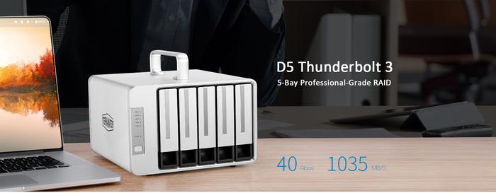 Gambar TerraMaster DAS D5 Thunderbolt 3 – 5-Bay External HDD High Speed untuk Video Editing - NO HDD dari Pedia Technology undefined Tokopedia