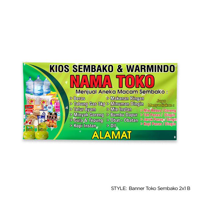Gambar Cetak Print Spanduk Banner Sembako Toko Kelontong Warung Banner Usaha - sembako 1, 450x150cm dari Champion Supplies undefined 3 Tokopedia