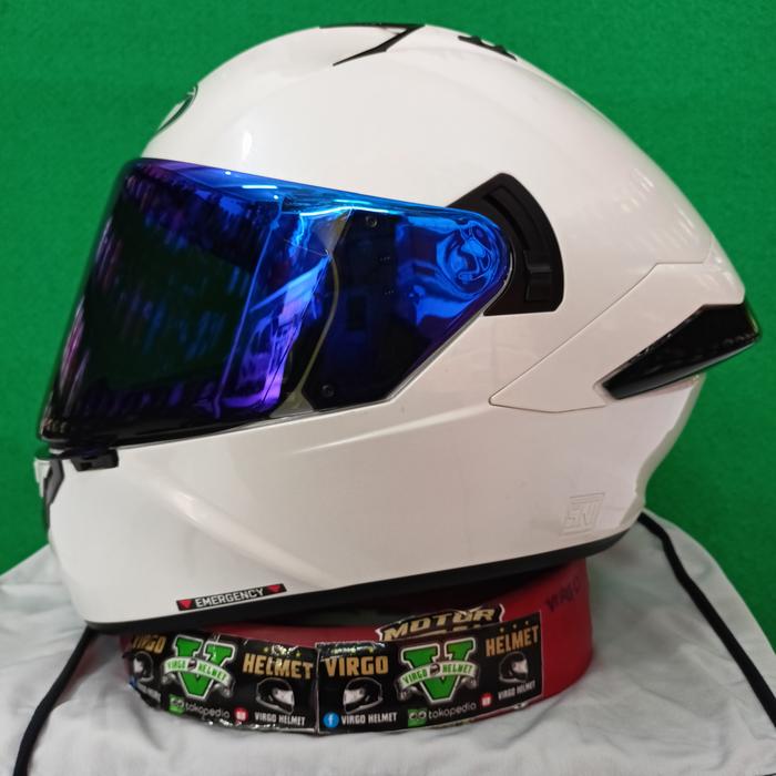 Jual KYT HELM NFR SOLID WHITE + VISOR 