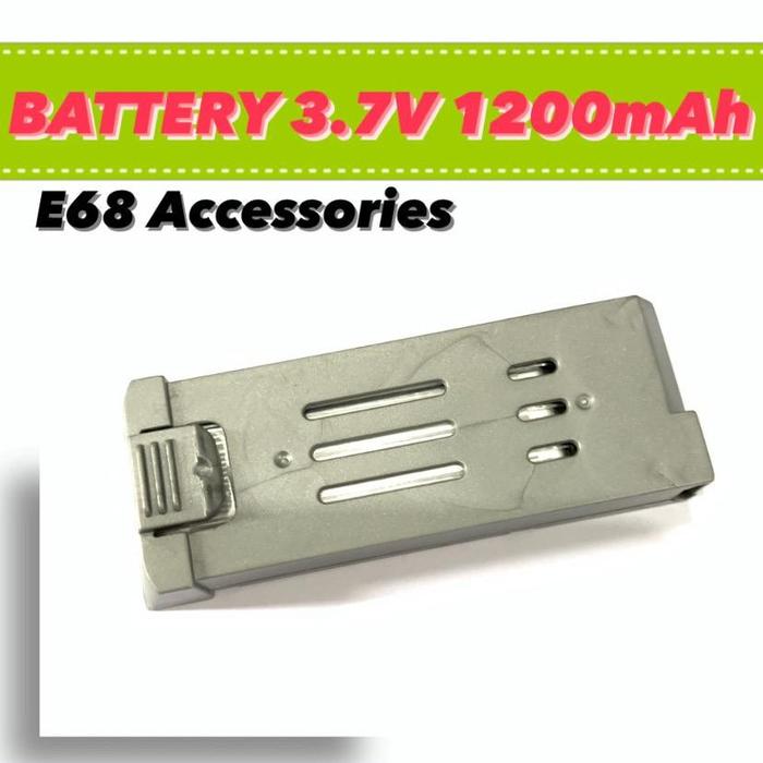 Gambar Battery Baterai Original Drone E68 Battery 1200mAh 3.7V - 600mah dari RCmania Hobby undefined Tokopedia