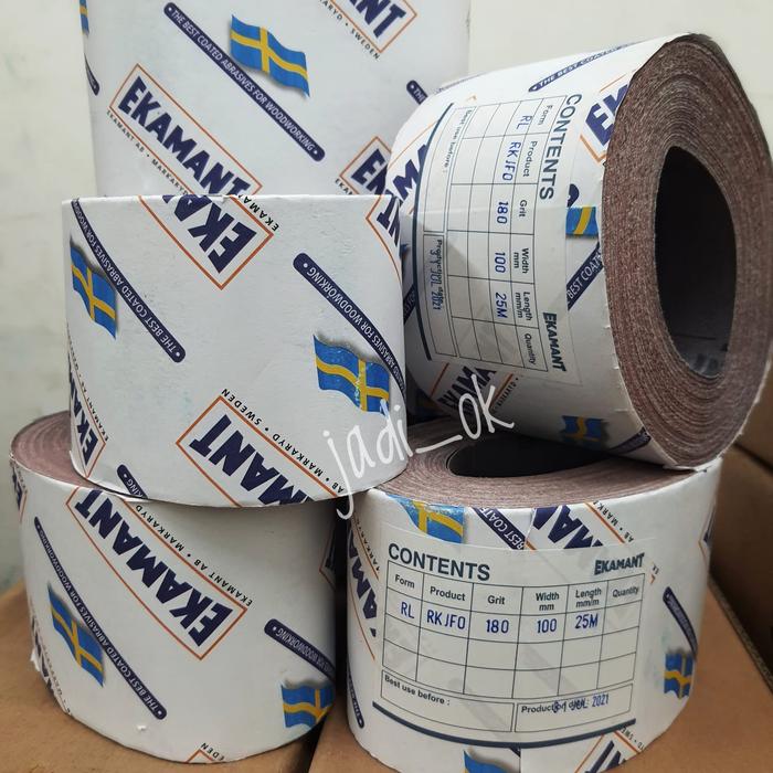 Gambar Amplas Roll Kain EKAMANT RKJFO 25 meter - #320 dari Tokojadi_OK undefined Tokopedia