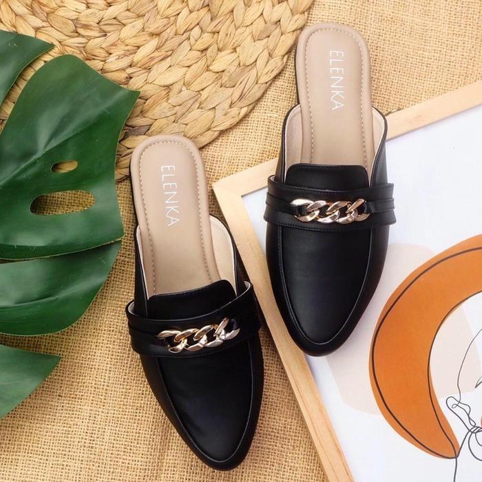 Gambar Sepatu Sendal Wanita Zoya Black Big Size Jumbo Murah 41 42 43 44 45 dari Raisya Putri Store undefined Tokopedia