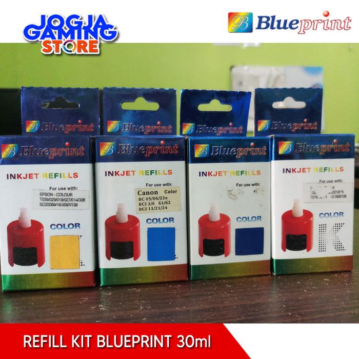 Jual REFILL KIT TINTA BLUEPRINT 30ml EPSON CANON HP LEXMARK - Merah, HP -  Kota Yogyakarta - JOGJA GAMING STORE | Tokopedia
