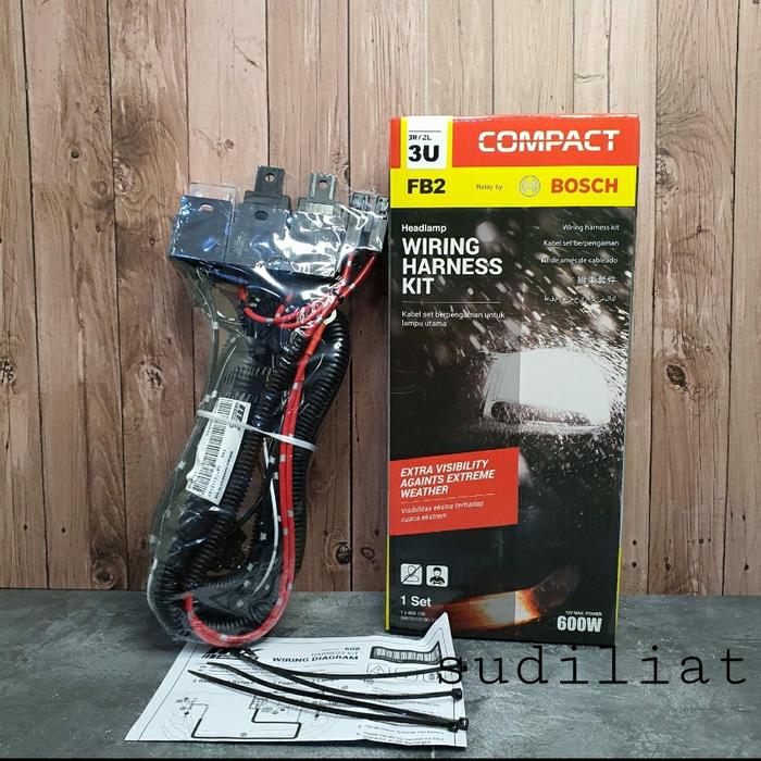 Jual KABEL RELAY SET LAMPU BOSCH FB2 LAMPU DEPAN HEADLAMP H4 MOBIL3