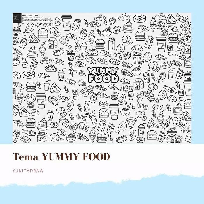 Jual Mainan Anak Edukasi Mewarnai Gambar Yukitadraw Yummy Food Kota Semarang Samiajishop Tokopedia