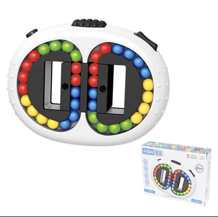 Gambar Mainan Puzzle Magic Cube Pop it Finger Spinner Magic Bean Fidget fun - Putih dari Minisweet Olshop undefined Tokopedia