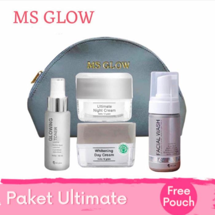 Gambar MS Glow Ultimate series paket wajah free pouch dari MS Glow Official Store Dpk undefined Tokopedia