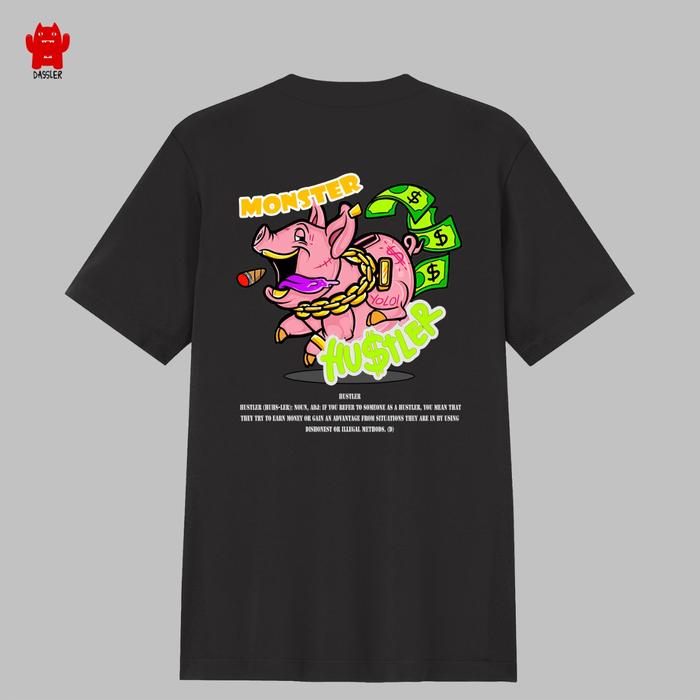 Gambar Dassler Monster T015 Kaos Babi Tshirt Pig Hustler Printing DTF Polos - M dari DASSLER OFFICIAL undefined Tokopedia