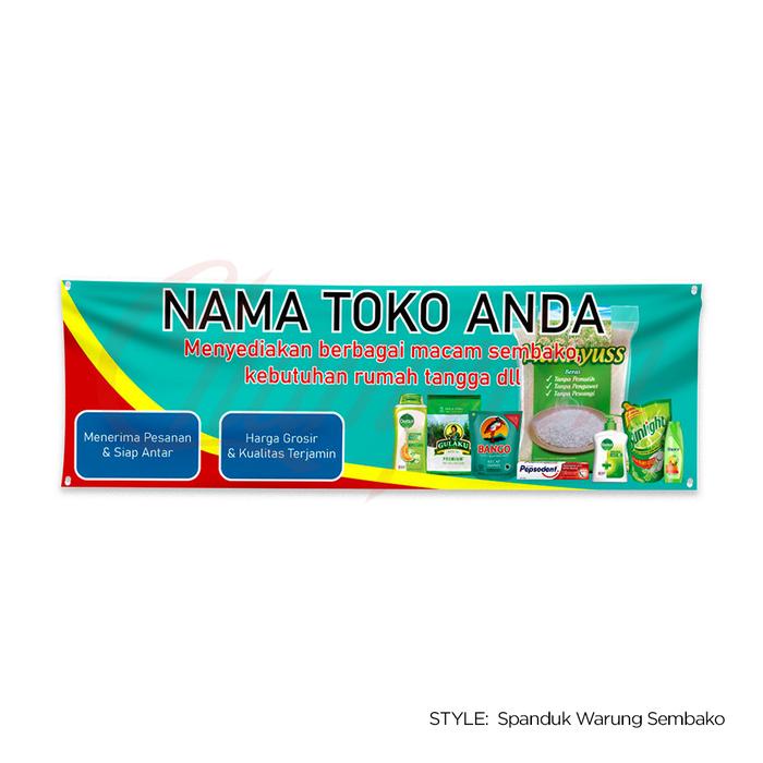 Gambar Cetak Print Sanduk Banner Warung Makan Banner Toko sembako Restoran - Spanduk sembako, 100x100cm dari Champion Supplies undefined Tokopedia