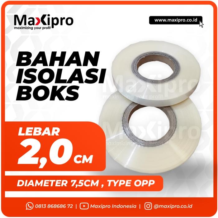 Gambar Bahan Isolasi Boks Maxipro - Type OPP / Paper - Type OPP dari maxipro.co.id undefined Tokopedia