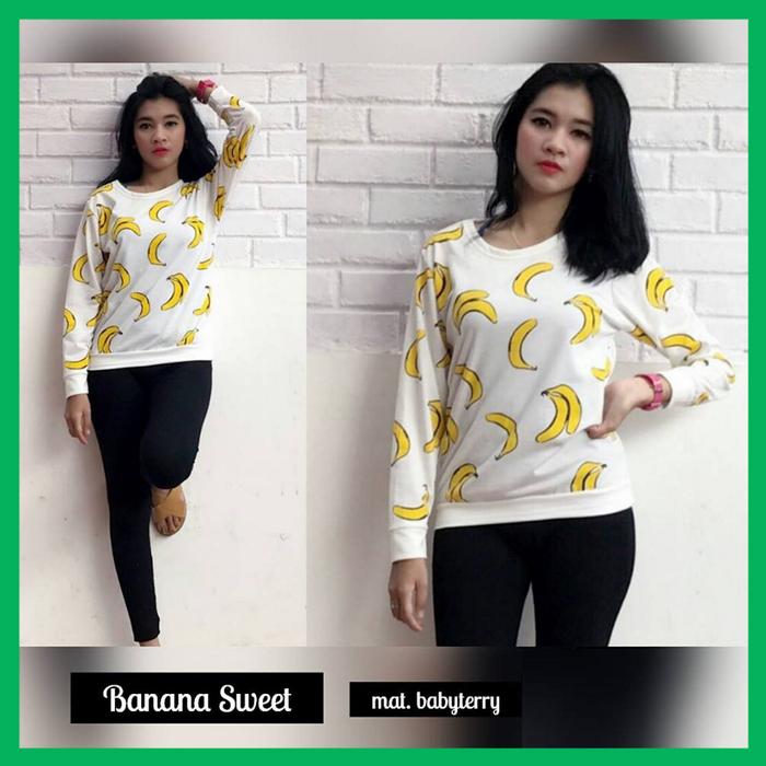 Gambar Banana Sweet Sweater On Stock Baju Atasan dari Cileunyi Collections undefined Tokopedia