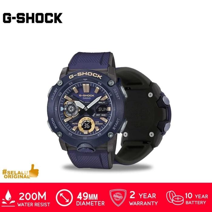 Gambar Casio G-Shock GA-2000-1A9DR/GA-2000-1A9DR/GA-2000 Original - Biru dari GrosirGshock undefined Tokopedia