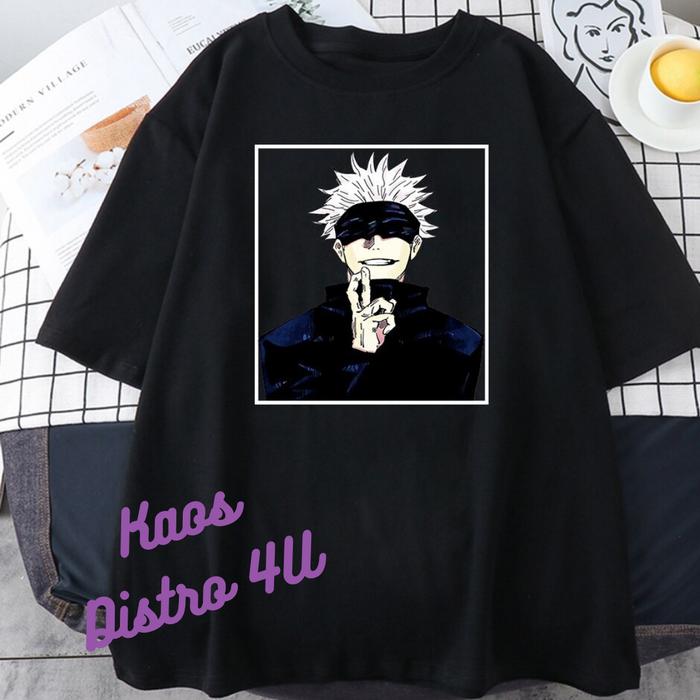 Gambar Baju Atasan Kaos unisex Anime Jujutsu Kaisen Anak Laki Laki Perempuan - GAMBAR 1, 2 dari KAOS DISTRO 4U undefined Tokopedia