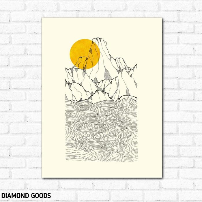 Gambar hiasan dinding wall decor poster kayu aesthetic line art - DLS2, 20x30 dari diamondgoodss undefined Tokopedia