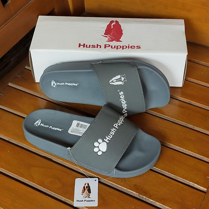 Gambar hush puppies sandal original slop/slide pria wanita - Grey white, 37 dari setiawansporttng undefined Tokopedia