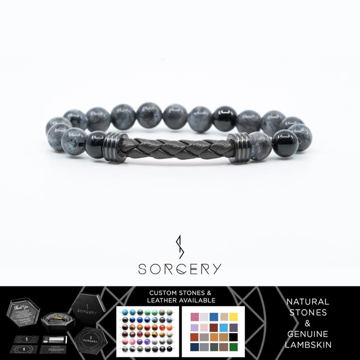 Gambar SORCERY Bracelet 18K REALGOLD Gelang Kulit Pria Wanita-Osiris28 - PVD Black, Cantumkan Warna dari Sorcery undefined Tokopedia
