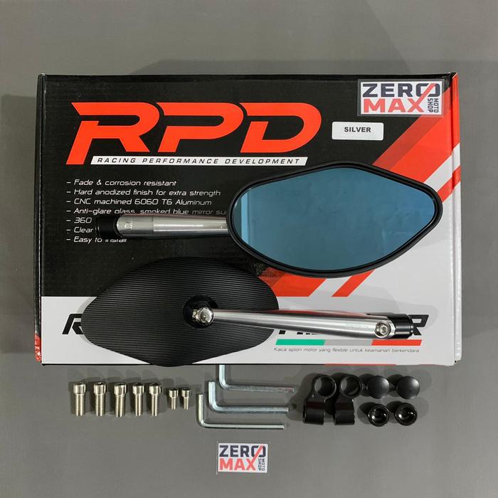 Jual Spion Motor RPD Racing Performance Development Universal Silver ...