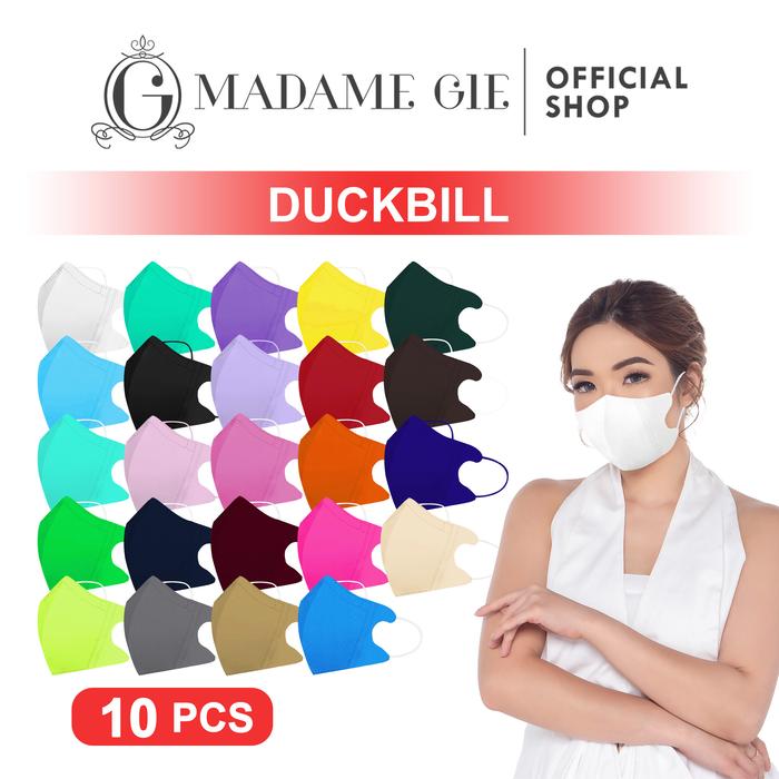 Gambar Masker Duckbill Madame Gie Protect You Isi 10 Pcs - Duckbill Face Mask - WHITE dari Madame Gie Cosmetics undefined Tokopedia
