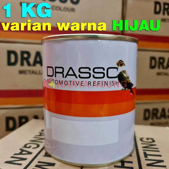 Gambar Blinken DRASSO Metallic Cat Duco Dico Mobil Motor Warna HIJAU 1 KG - Sprk Green 9630 dari Karya Agung Sulawesi undefined Tokopedia