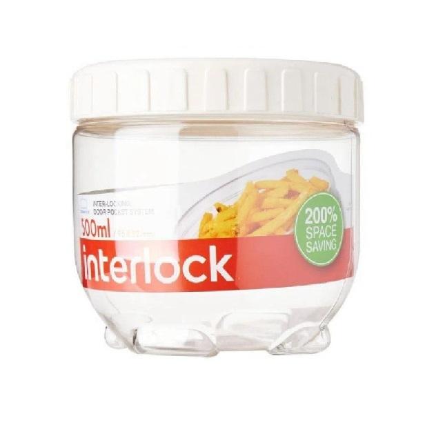 Gambar Lock & Lock Dry Food Jar Toples Susun Interlock Stackable Canister - 500ml dari CHOEYSTORE undefined Tokopedia