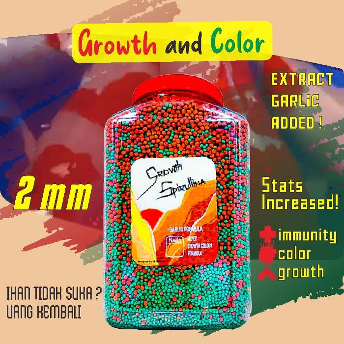 Gambar Pelet Ikan Koi (ekstrak bawang putih) Growth Spirullina 1,6 KG - 2 MM dari InTheWater undefined Tokopedia