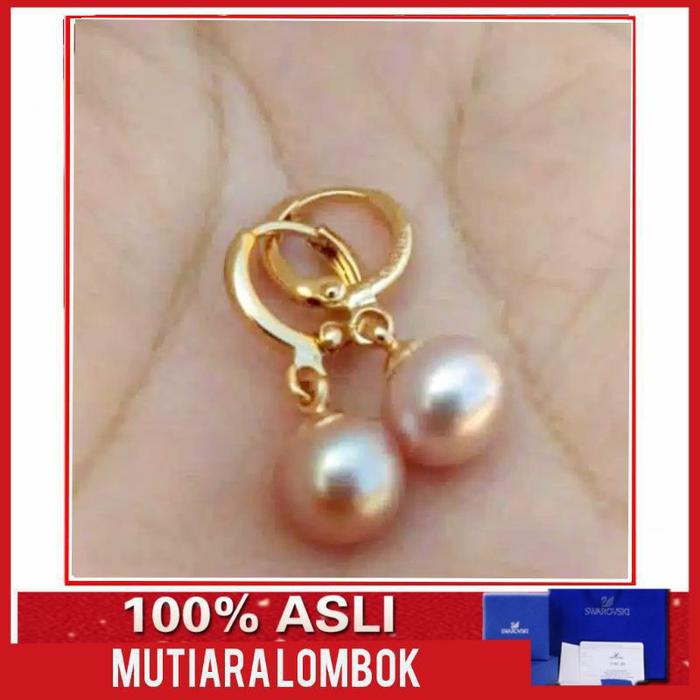 Gambar perhiasan anting mutiara lombok asli anting mutiara air tawar lombok - salem, wanita dewasa dari kilaumutiaralombok undefined Tokopedia