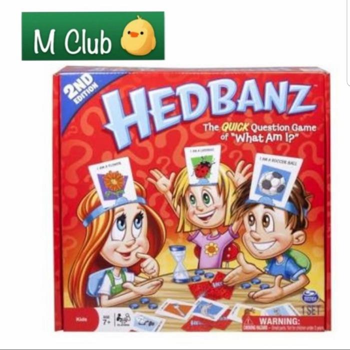 Gambar Hedbanz Mainan tebak kata Mainan Keluarga - 50 kartu dari m club toys undefined Tokopedia
