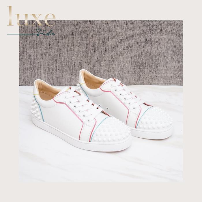 louboutin white low