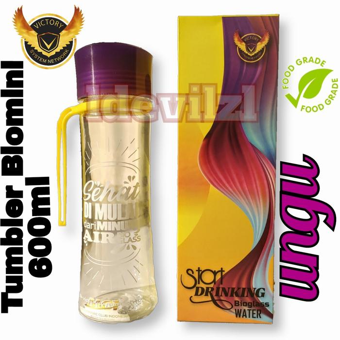 Gambar TUMBLER BIOMINI MCI KAPASITAS 600ML PLUS BOX - Ungu dari devilz survival stuff undefined Tokopedia